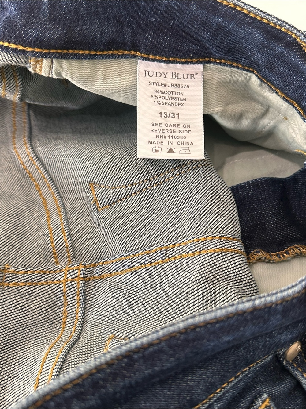 Judy Blue Dark Indigo Straight Leg Jeans - Picture 9 of 9